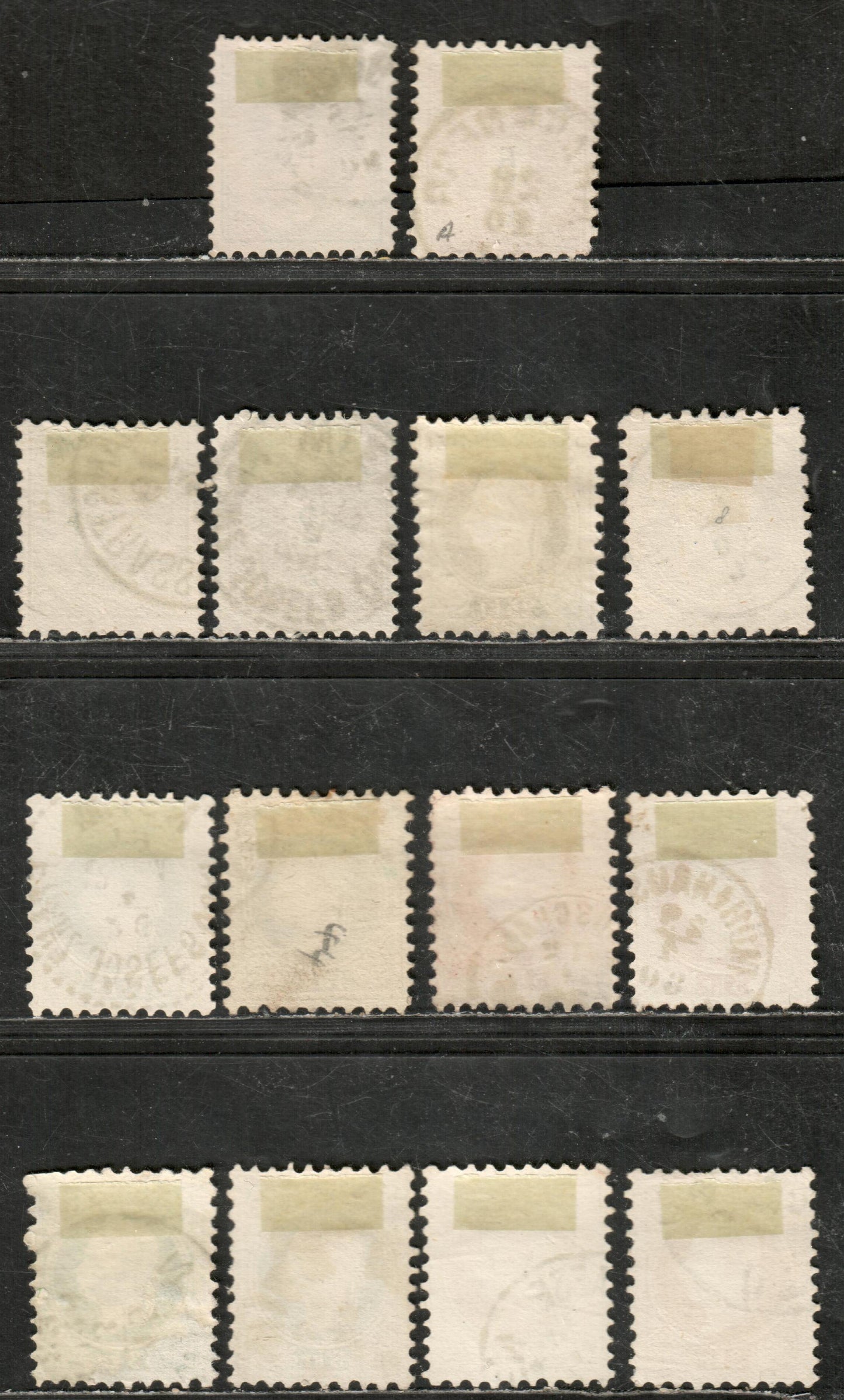 Lot 13 Austria SC#34/44 1874-1883 Franz Josef / Coat Of Arms Issues, Fine Print, 14 F-VF Used  & OG Singles, Click on Listing to See ALL Pictures, 2022 Scott Classic Cat. $15.25