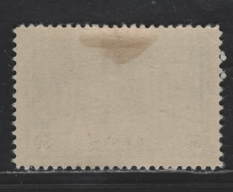 Canada #272 50c Deep Bluish Green Logging, 1946-1951 Peace Issue, A VFOG Single On Crisp, White Vertical Wove Paper With Cream Gum