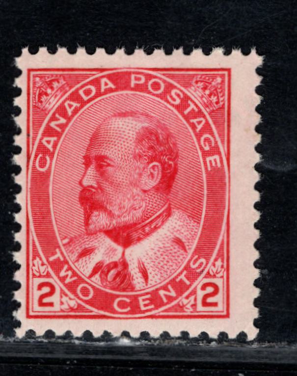 Lot 89 Canada #90 2c Deep Carmine Rose King Edward VII, 1903-1908 King Edward VII Issue, A FNH Single