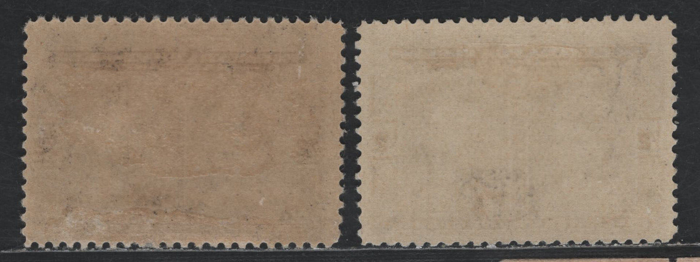 Canada #96 1/2c Black Brown & Brown Black Prince & Princess Of Wales, 1908 Quebec Tercentenary Issue, 2 VFOG Singles