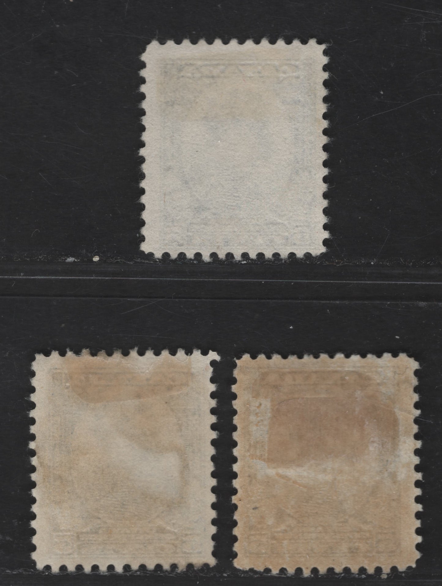 Canada #193var 5c Deep Dull Blue, Dull Blue & Deep Blue Prince Of Wales, 1932 Ottawa Economic Conference Issue, 3 Fine Used Singles, With Blue Shade Having An Unlisted Large Dot In Upper Left Largin, Potentially Constant Variety, Newly Discovered