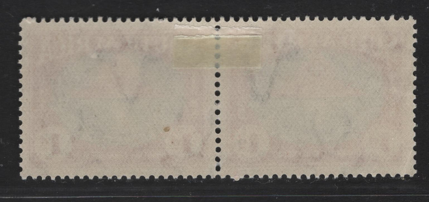 South Africa SC#B10 1d + 1d Rose Carmine & Prussian Green Rising Sun & Cross, 1939 Semi Postal Issue, A VFOG Se-tenant Pair, Perf 14, Wmk 201