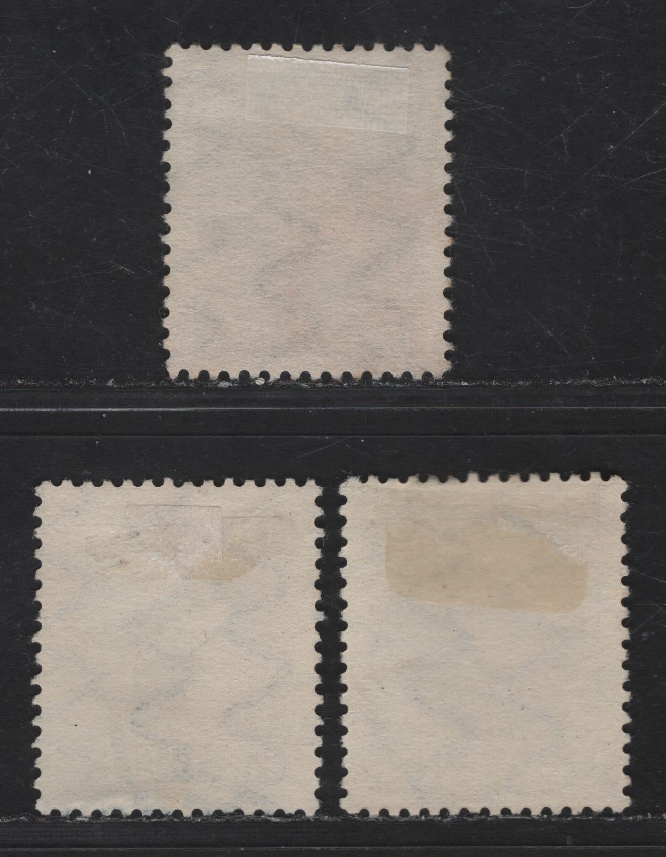 Bavaria Michel# 104Ia-104Ib, Scott#109 1m Dark Ochre Brown, Dark Brown(2 Shades), 1914-1920 King Ludwig III Issue, 3 VF Used Singles Pre-War Printings, With Clear Impression