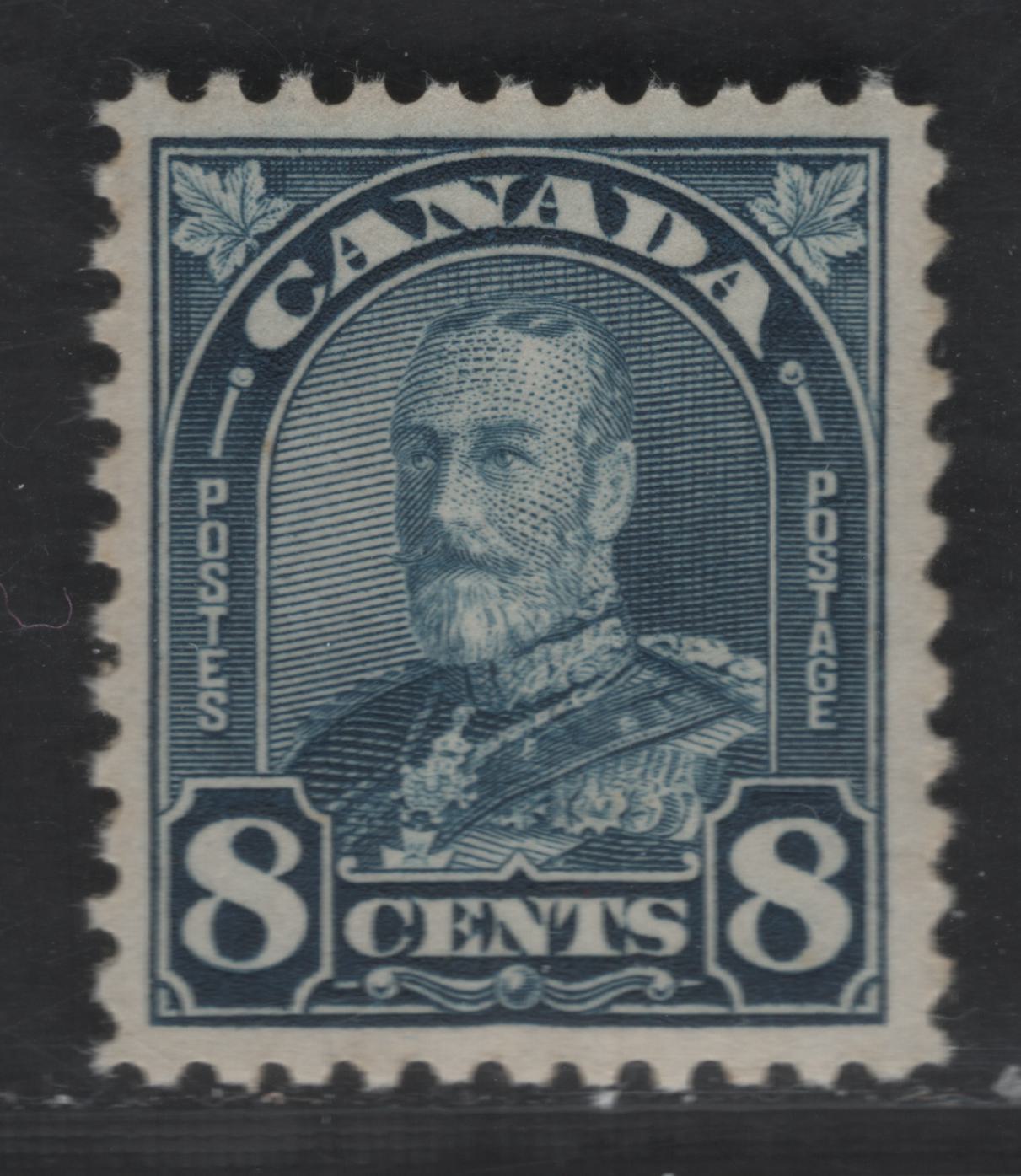 Lot 172 (C) Canada #171 8c Dark Blue King George V, 1930-1935 Arch Issue, A VFNH Single With Cream Semi-Gloss Gum