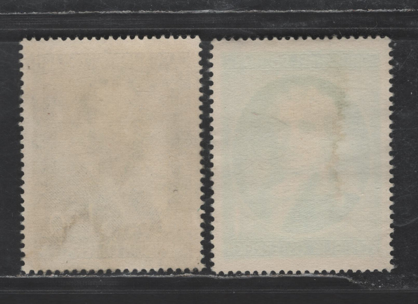 Austria SC#594-595 1s - 1.50s Dark Blue Green - Violet Blue Johann Michael Rottmayr von Rosenbrunn - Carl Auer von Welsbach, 1954 Johann Michael Rottmayr von Rosenbrunn - Carl Auer von Welsbach Issues, 2 Very Fine Used Singles, Perf 14x13.5