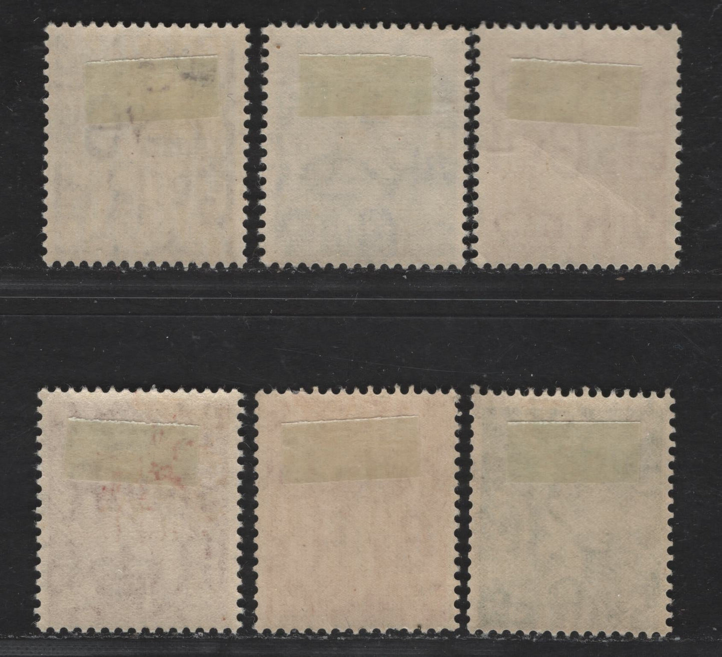 Lot 168 Great Britain SG#462-467 1/2d - 3d Green - Violet King George VI, 1937-1947 KGVI Issue, 6 F/VFOG Singles, Wmk 127, Perf 15x14