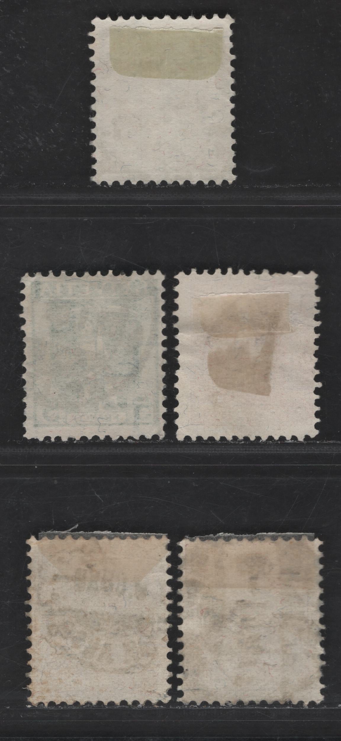 Switzerland SC#126, 128-131 2c - 15c Pale Bistre - Red Violet William Tell's Son & Helvetia, 1907-1925 Pictorial Issue, 5 Fine Used Singles, Perf 11.5, Granite Paper