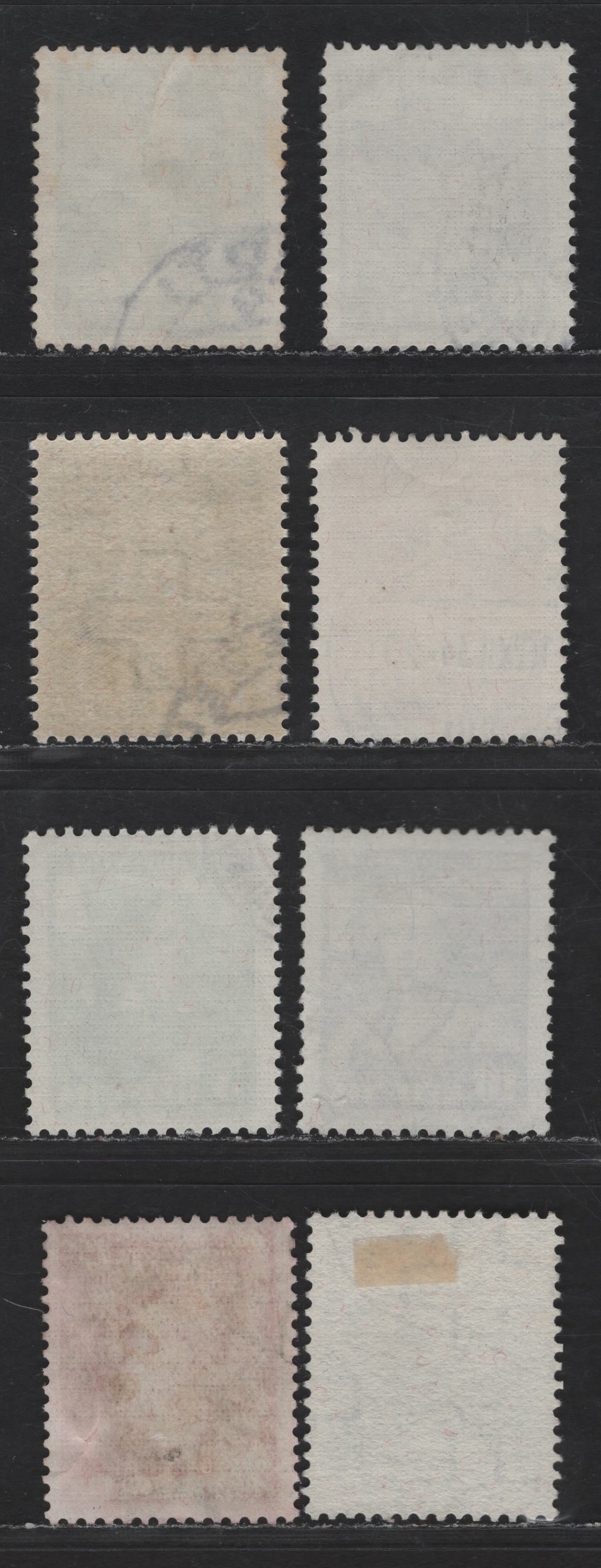 Switzerland SC#B69-B76 5c - 30c Green & Buff - Ultramarine Girl of Appenzeli - Stefano Franscini, 1934-1935 Semi Postals, 8 Very Fine Used Singles, Unwatermarked & Wmk 183