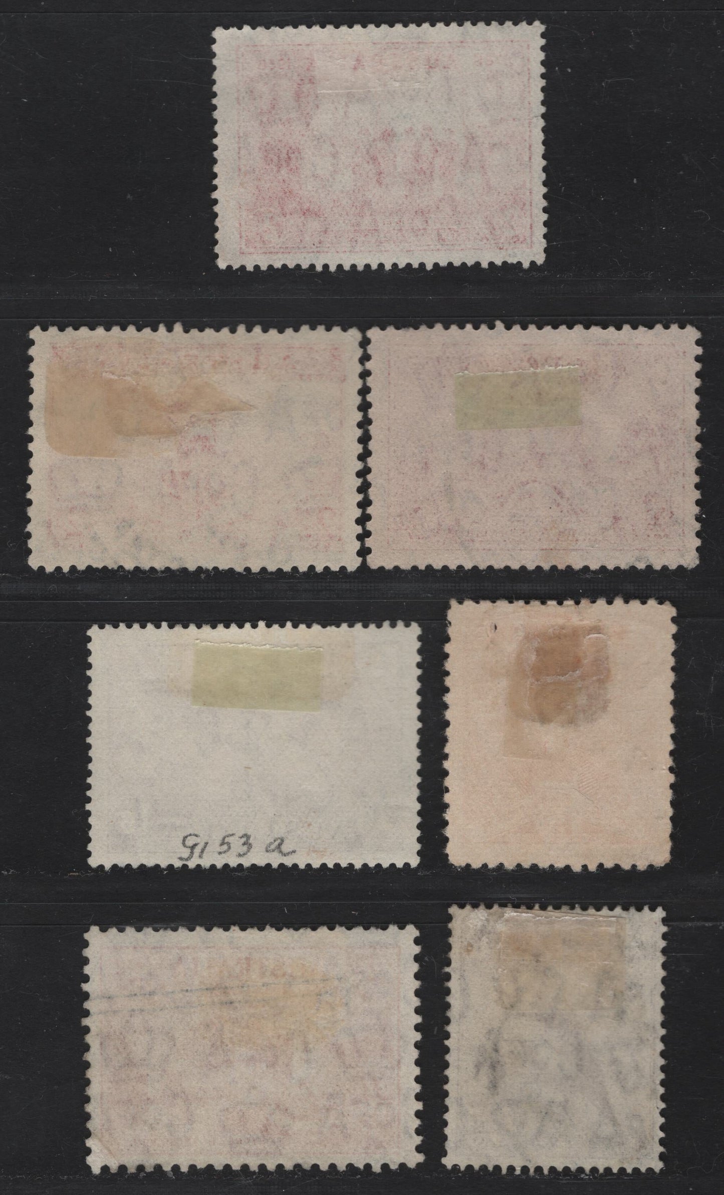 Australia SG#117, 144, 146, 153a, 159, 161, 193 1.5d - 2d Scarlet Sturt - Governor Philip, 1930-1937 Sturt - 150th Anniv of Founding of New South Wales Issues, 7 Very Fine Used Singles