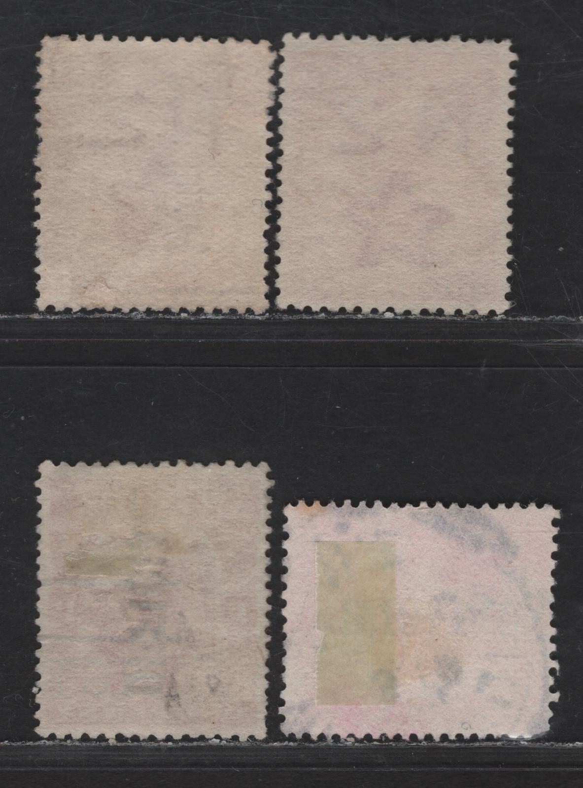 New Zealand SG#O78, 405, 386, O70 1d Carmine Dominion, 1908-1927 Universl Penny Postage Issue, 4 Fine/Very Fine Used Singles, Including Official Overprint, Earlier Universal Penny Postage Design On De la Rue Paper