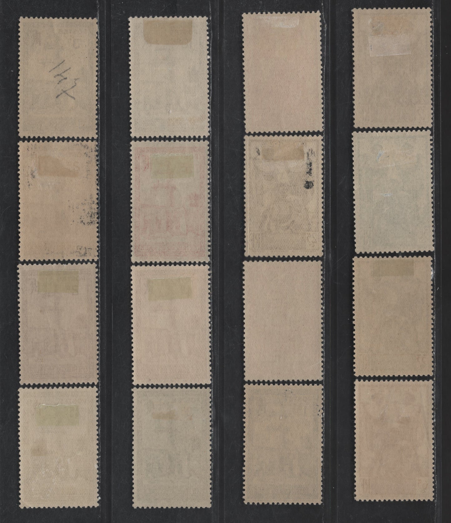 Somali Coast SC#146-155, 158-159, 161 2c - 65c Dull Red Violet - Orange Brown Mosque of Djibouti - Somali Warriors, 1938-1940 Mosque & Warriors Definitive Issue, 15 VFOG Singles