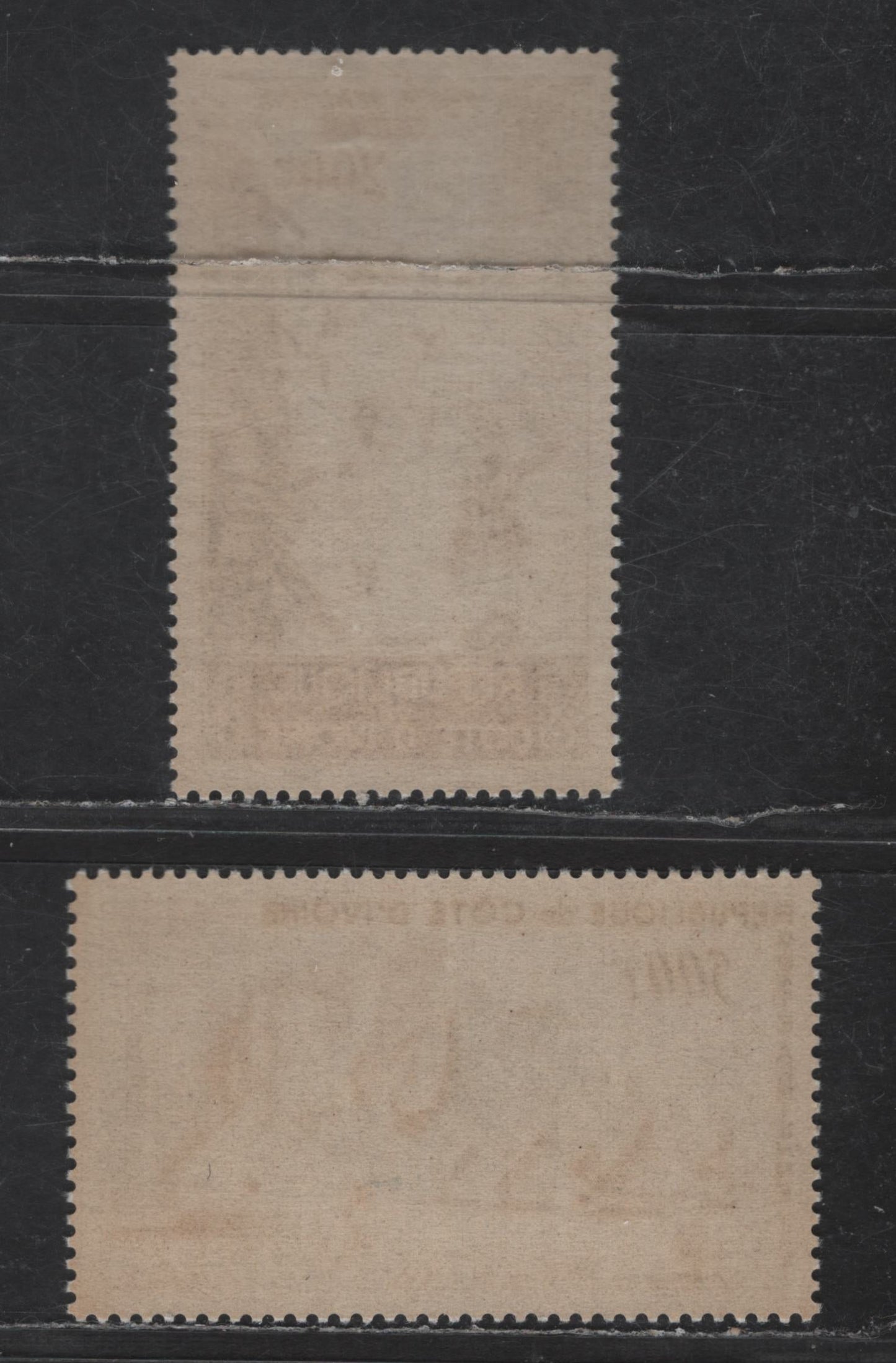 Lot 149 Ivory Coast SC#C19-C20 200fr - 500fr Multicolored Village Streets, 1962 Airmail Issues, 2 VFNH Singles