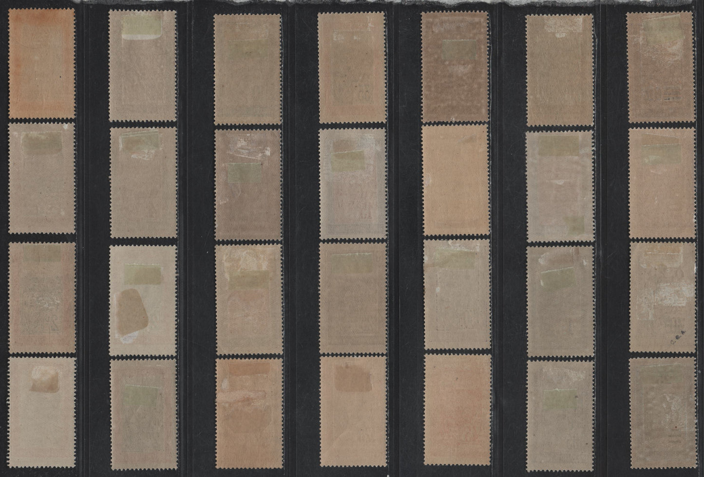 Lot 154 Madagascar SC#79-81, 83, 85-90, 97, 100, 102, 105-106, 110, 115, 119, 128, 137, 138, 133, 178, B1 1fr on 5fr - 1fr Red Lilac - Dull Blue Sedan Chair, 1908-1929 Pictorial Definitive, Surcharged & Semi Postal Issues, 40 F/VFOG Singles