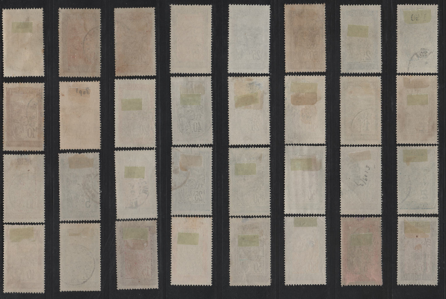 Lot 155 Madagascar SC#79, 82-87, 89-92, 95, 97-98, 101-104, 107, 109-110, 122, 130, 143, 179 1c - 2fr Violet & Olive - Blue & Olive Sedan Chair, 1908-1929 Pictorial Definitive Issue, 43 Fine/Very Fine Used Singles With Shade Variations