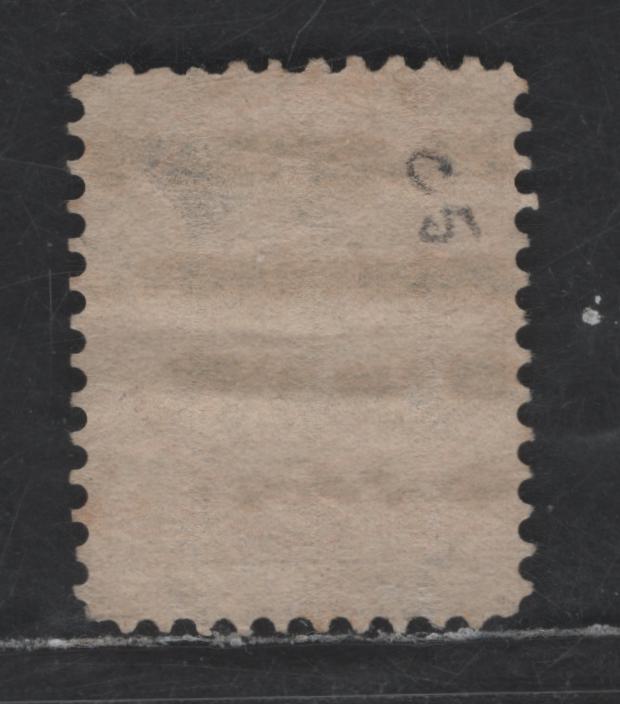 Lot 227 Canada Walburn#B35 (Unitrade #35xx) 1c Yellow Queen Victoria, 1870-1893 Small Queen Issue, A Very Good Used Single, Mid Second Ottawa Printing, Style B Precancel, Perf 12x12.2, Paper Type 2O-B (See Body)