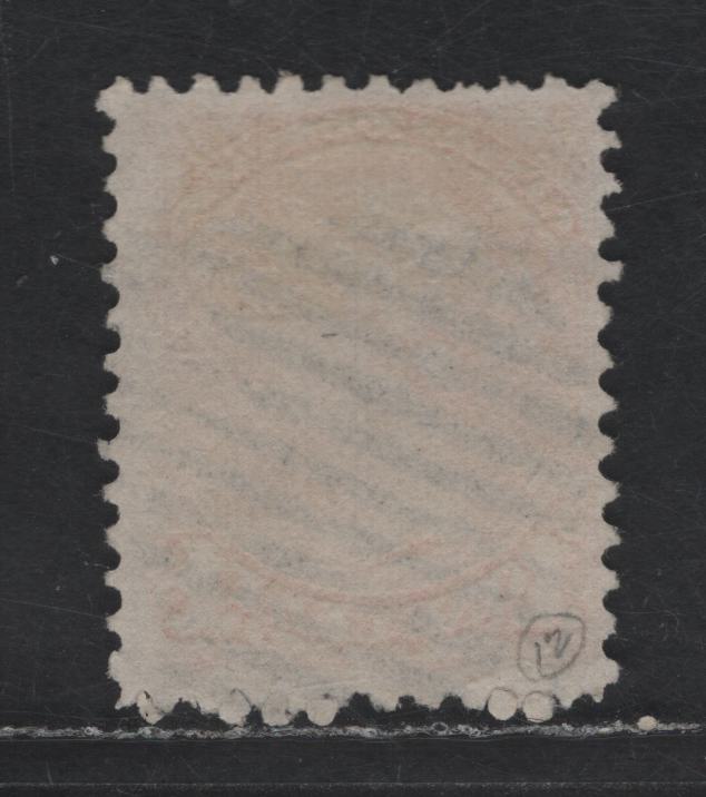 Lot 233 Canada #35iv 1c Red Orange Queen Victoria, 1870-1893 Small Queen Issue, A Very Good Used Single, First Ottawa Printing, Paper Type FO-B (See Body), Perf 12