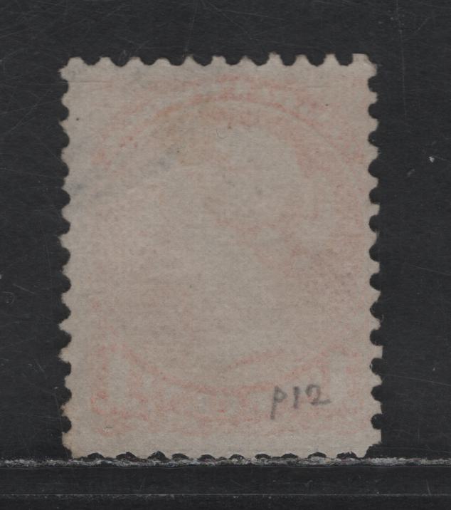 Lot 234 Canada #35iv 1c Deep Orange Queen Victoria, 1870-1893 Small Queen Issue, A Very Good Used Single, First Ottawa Printing, Paper Type FO-C (See Body), Perf 11.9, Position Dot In Lower Left Corner