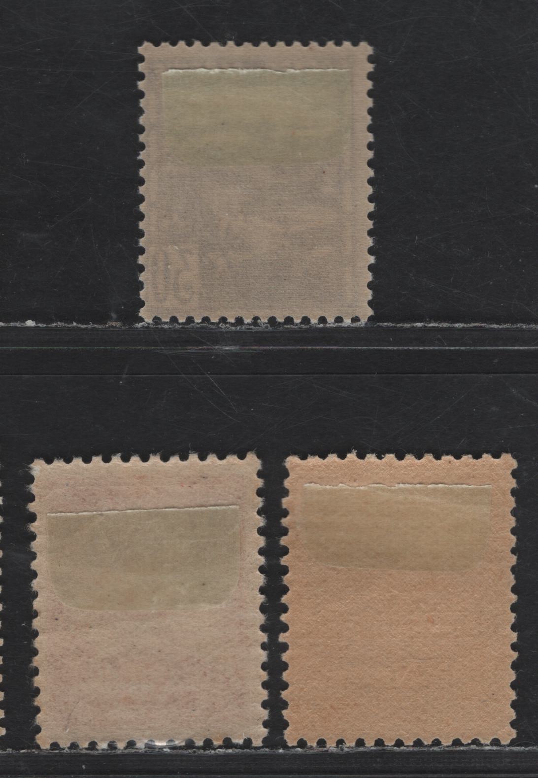 Lot 8 Algeria SC#160-161, 163 40c - 50c Gray Green - Red La Pecherie Mosque - View of Algiers, 1942 Pictorial Definitives Without 'RF' Issue, 3 F/VFOG Singles