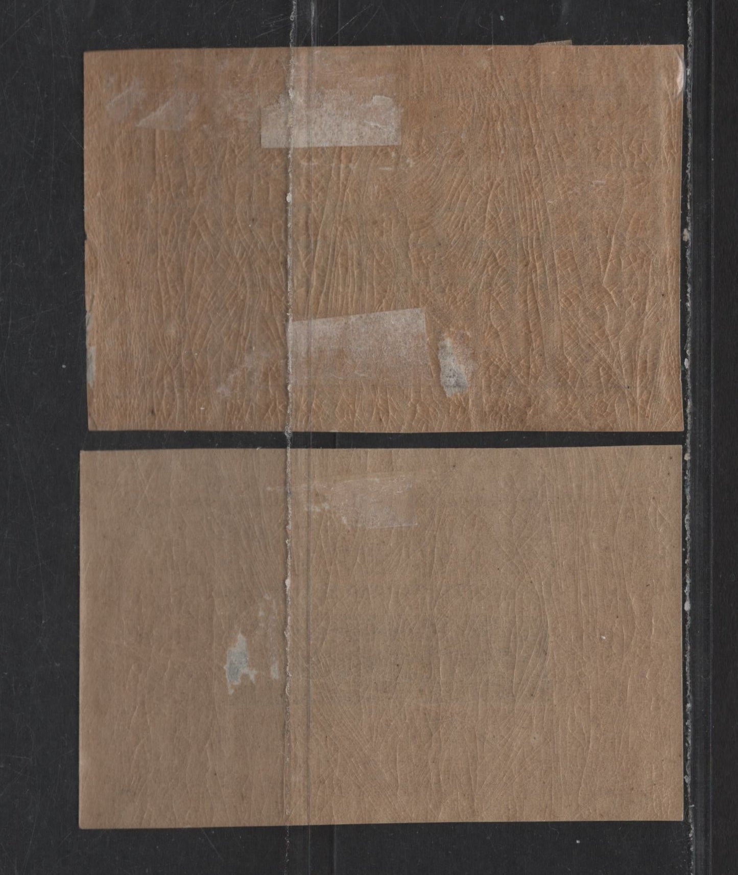 Lot 93 Somali Coast SC#7-8 2c & 4c Claret & Black - Violet Brown & Blue View of Djibouti, Somali Warriors, 1894-1902 Djibouti Views Issue, 2 FOG Imperf Singles, Both with Small Hinge Thins Which Are Not Visible From The Front