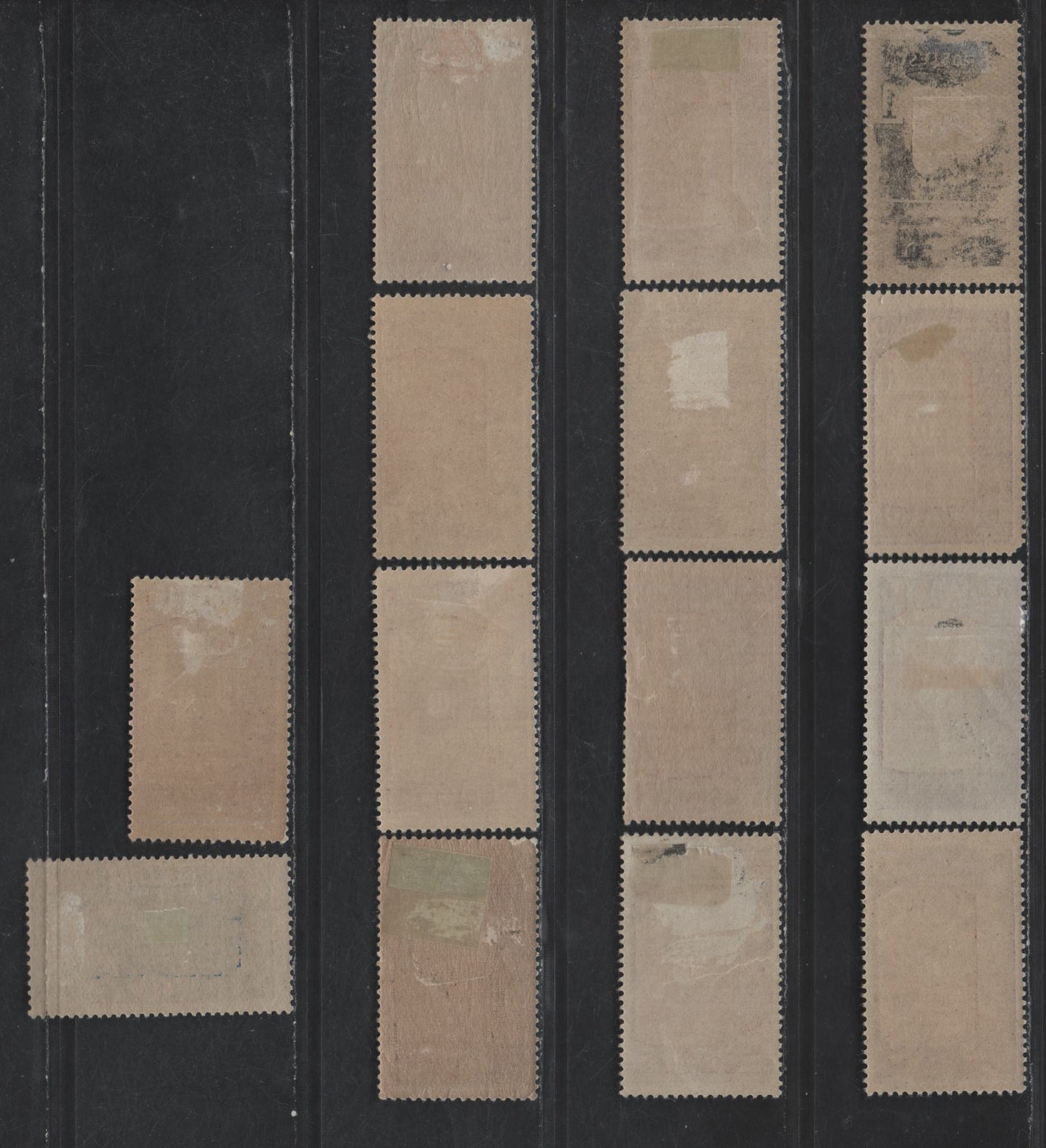 Lot 99 Somali Coast SC#80a-82a, 83, 84a, 87, 88, 88a, 89a, 91, 96, 100, 103, 105-106, 108, 114 1c - 1.50fr Bright Violet & Red Brown 0 Light & Dark Blue Drummer - Addis Ababa Railroad Bridge, 1915-1933 Pictorial Definitives, 38 F/VFOG Singles