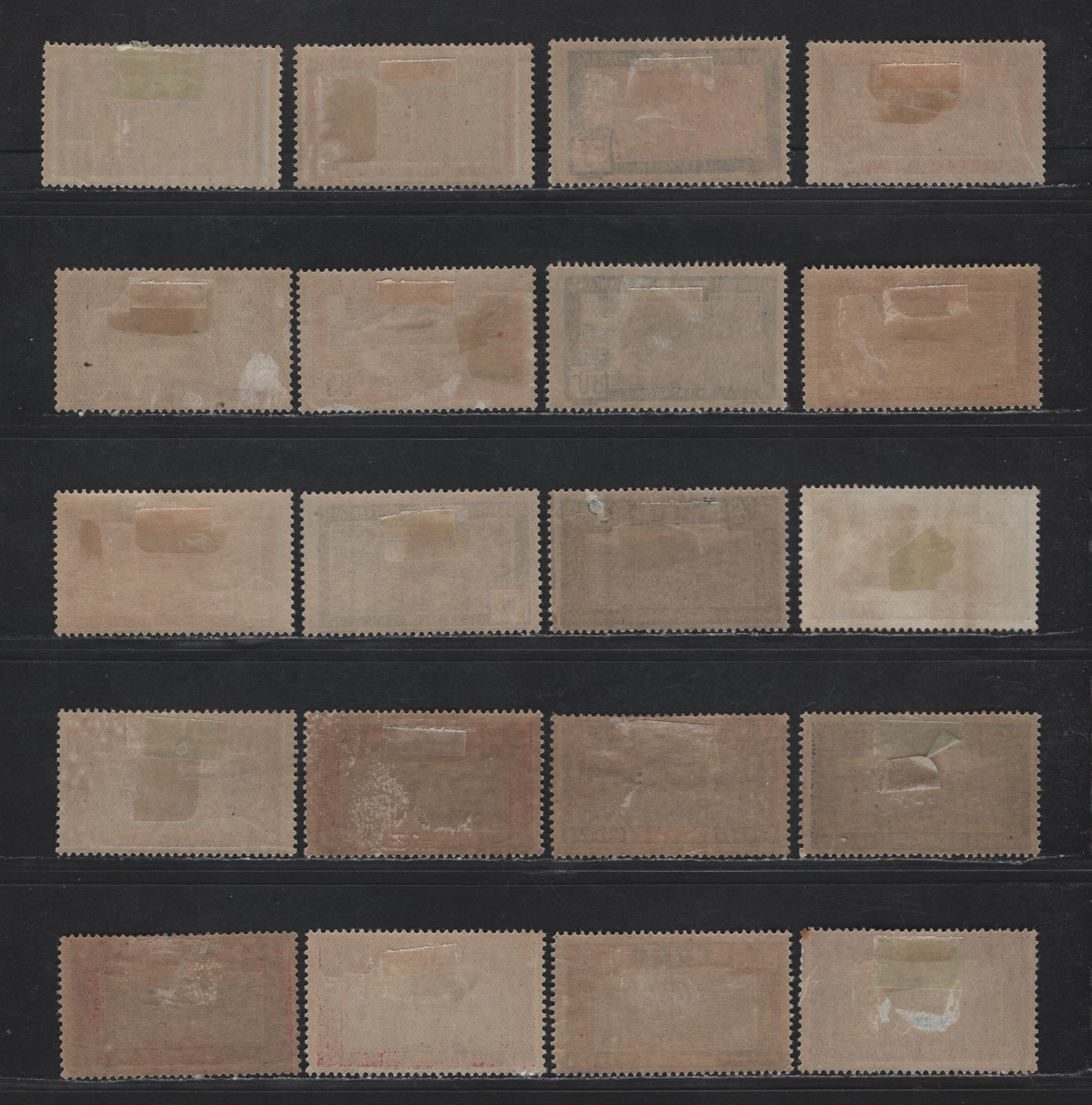 Lot 124 Togo SC#216/247, J9-J13 1c - 20c Yellow & Black - Purple & Black Coconut Grove - Cotton Field, 1924-1938 Pictorial Definitives & Postage Due Issues, 39 F/VFOG Singles, Unlisted Shades
