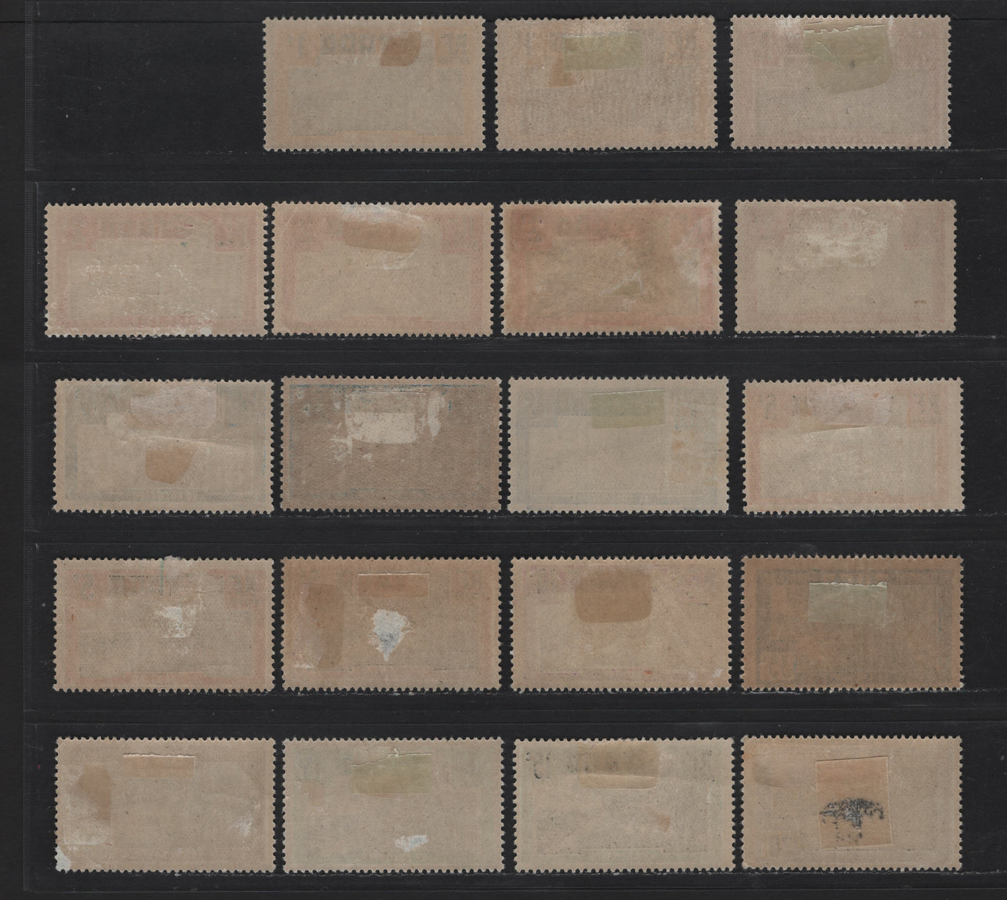 Lot 124 Togo SC#216/247, J9-J13 1c - 20c Yellow & Black - Purple & Black Coconut Grove - Cotton Field, 1924-1938 Pictorial Definitives & Postage Due Issues, 39 F/VFOG Singles, Unlisted Shades