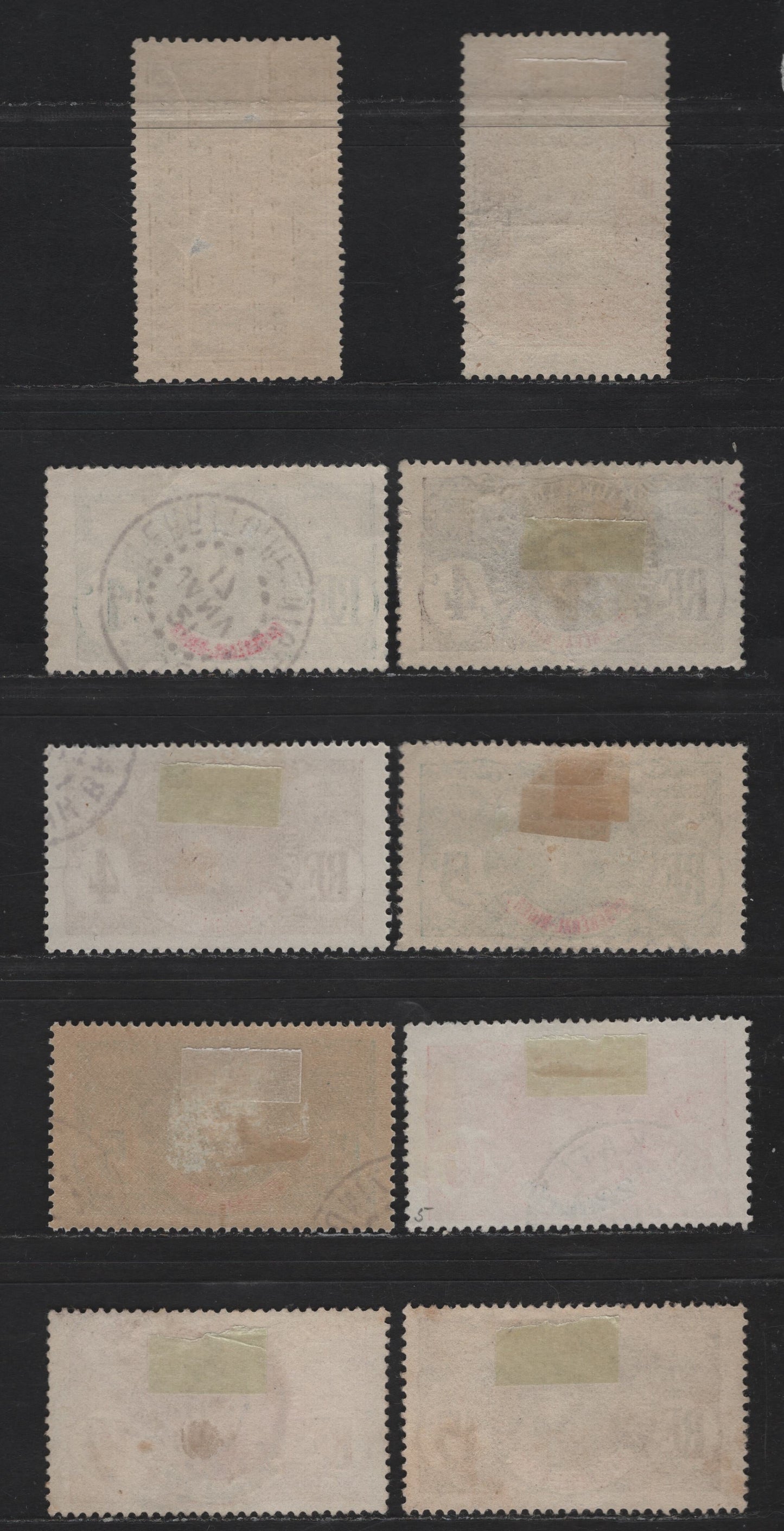 Lot 160 Upper Senegal & Niger SC#1, 3-6, 18. 27 1c - 35c Slate - Carmine Rose & Violet Gen. Louis Faidherbe - Camel With Rider, 1906-1917 Definitive Issues, 10 Fine/Very Fine Used Singles