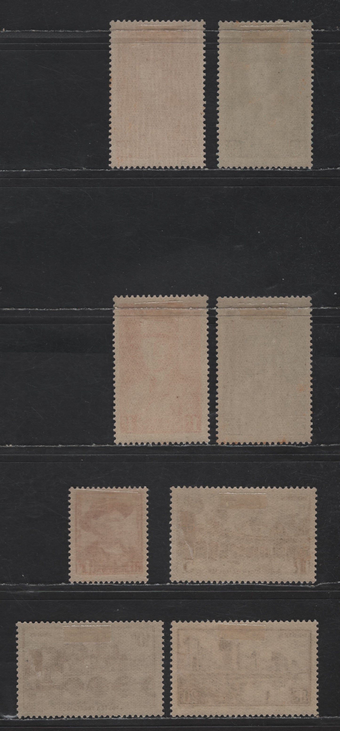 Lot 207 France SC#415-422 40c - 20fr Red Brown - Brown Black Petain - Scenic Views, 1941 Petain - Pictorial Issues, 8 VFOG Singles