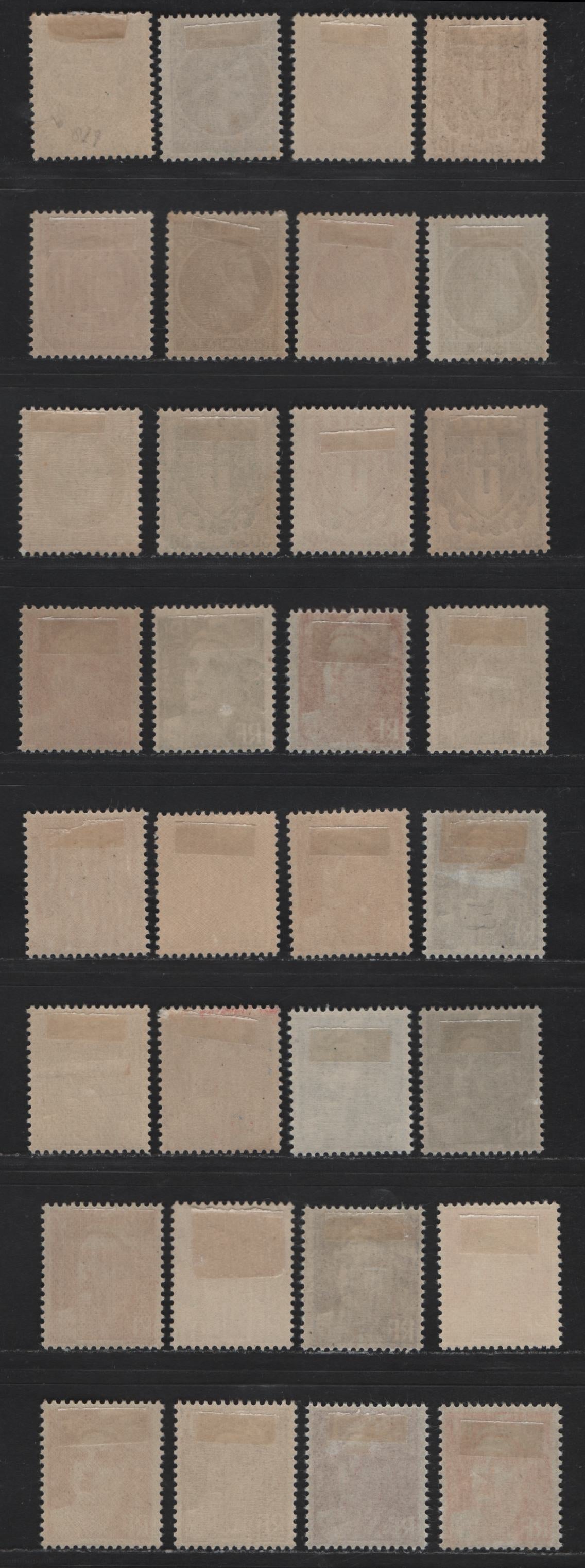 Lot 224 France SC#521-547 10c - 15fr Brown Black - Bright Red Violet Arms, Ceres & Marianne, 1945-1947 Definitive Issues, 32 F/VFOG Singles