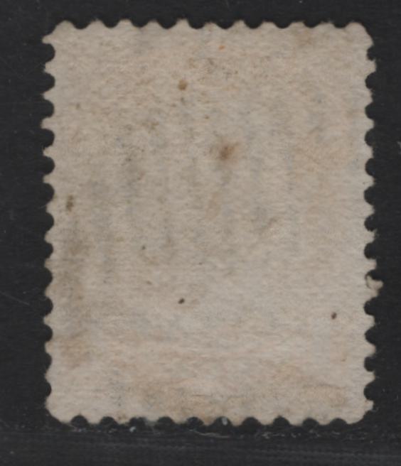 Lot 6 Canada #35vii 1c Yellow Queen Victoria, 1870-1893 Small Queen Issue, A Very Fine Used Single, Mid Montreal Printing, Paper Type MM-J, Perf 11.5x12