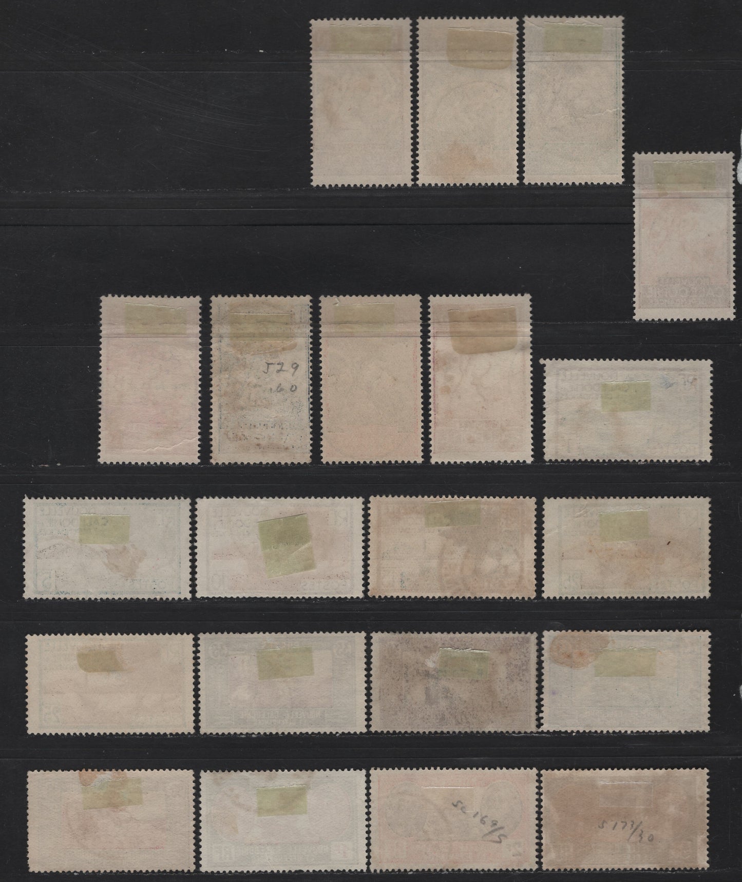 Lot 62 New Caledonia SC#136/173, J24-J31 1c - 3fr Brown Violet & Indigo - Violet & Brown Bay of Paletuviers Point - Malayan Sambar, 1928-1940 Pictorial Issue & Postage Dues, 20 Fine/Very Fine Used Singles