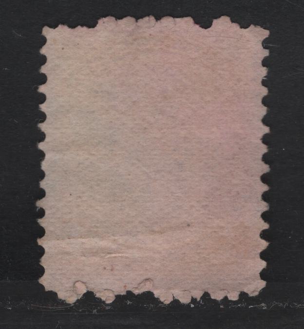 Lot 8 Canada #35vii 1c Deep Yellow Queen Victoria, 1870-1893 Small Queen Issue, A Fine Used Single, Mid Montreal Printing, Paper Type MM-B, Perf 11.75x12, Blue Cork Cancel