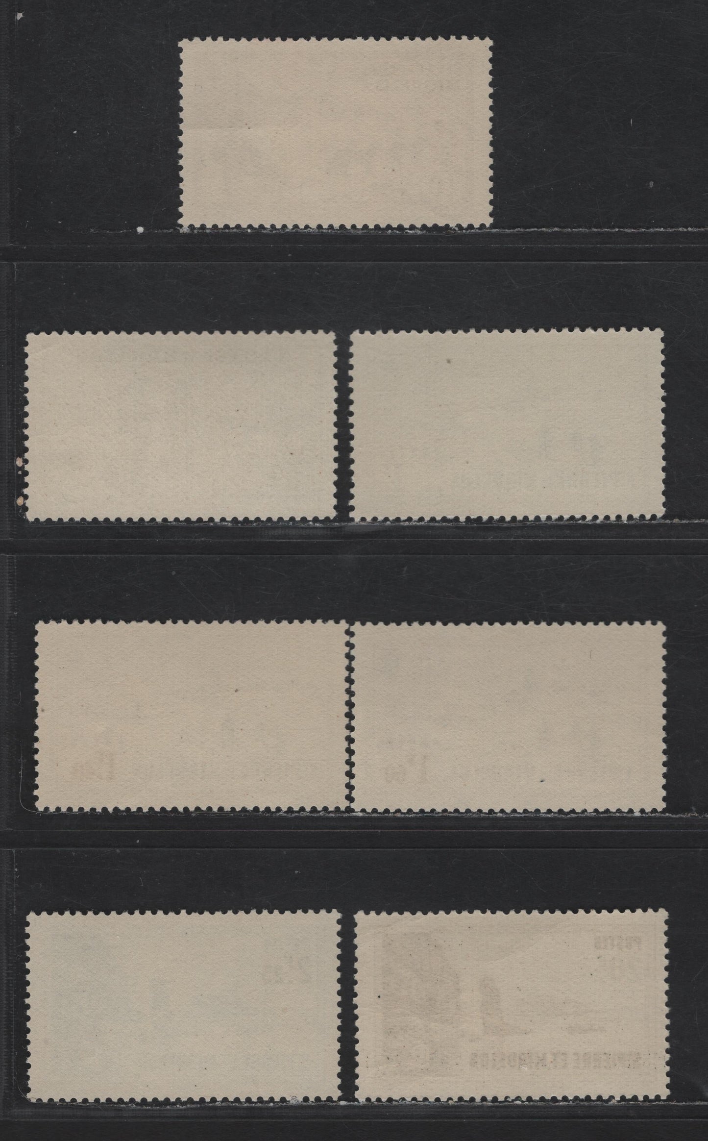 Lot 92 St Pierre & Miquelon SC#176/204 10c - 20fr Bistre Brown - Slate Green Dog Team - Soldiers Bay At Langlade, 1938-1940 Photogravure Pictorial Issue, 7 F/VFNH Singles