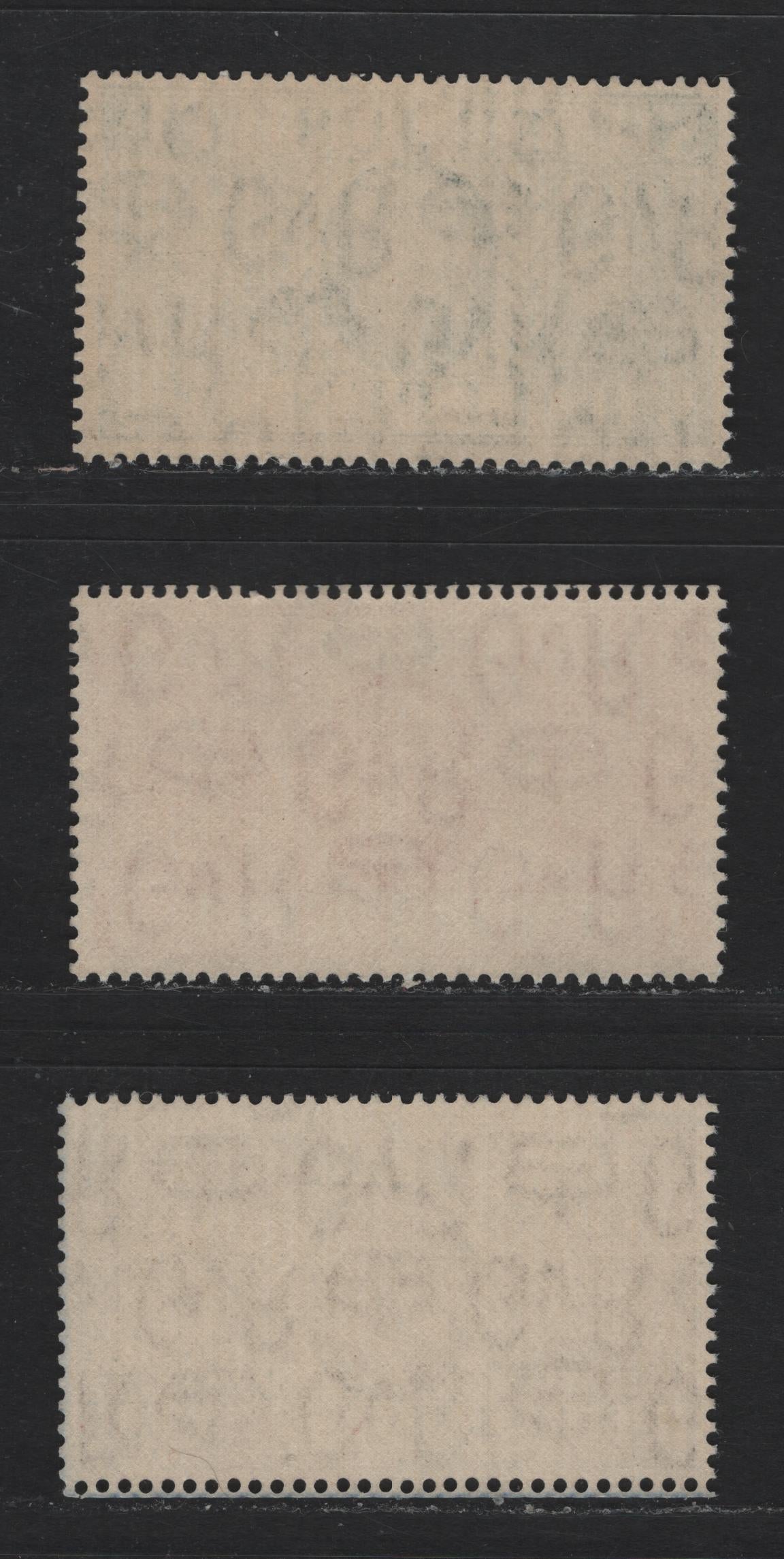 Lot 189 Great Britain SG#453vi-455vi (SC# 226-228var) 1/2d - 1.5d Green - Red Brown King George V, 1935 Silver Jubilee Issue, 3 VFNH Singles, Booklet Singles with Inverted Wmk