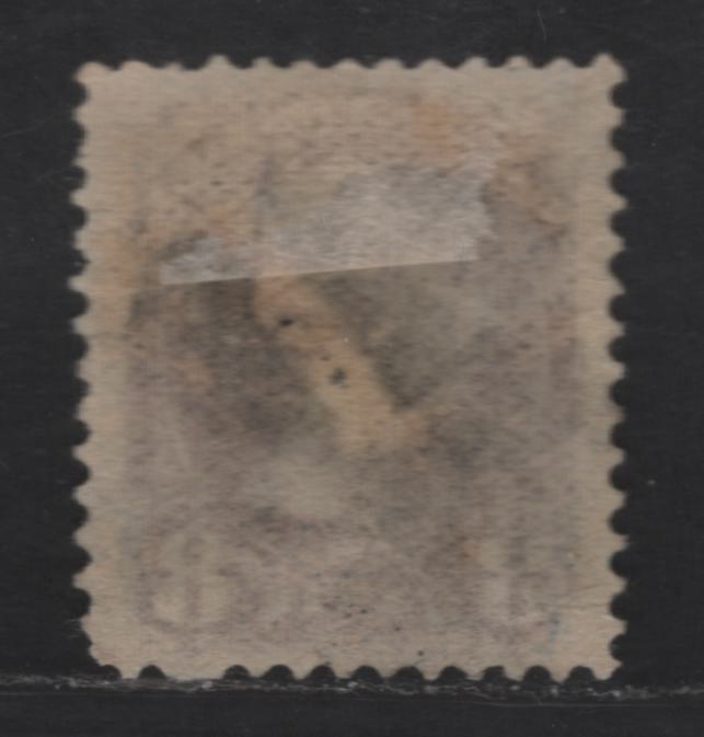Lot 319 Canada  #44 8c Blackish Slate Queen Victoria, 1870-1897 Small Queen Issue, A VF Used Single Late Second Ottawa Printing On Paper 2O-N With Segmented Cork Cancel