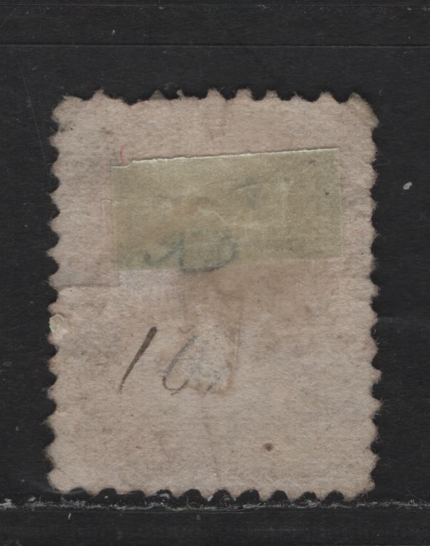 Lot 329 Canada  #39b 6c Yellow Brown Queen Victoria, 1870-1897 Small Queen Issue, A Good Used Single Mid-Montreal Printing, Perf. 11.75 x 12 On Paper Type MM-A