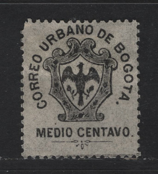 Lot 54 Colombia SC#LX1 1/2c Black Crest, 1889 Local Issue For City Of Bogota, A Fine Unused Single