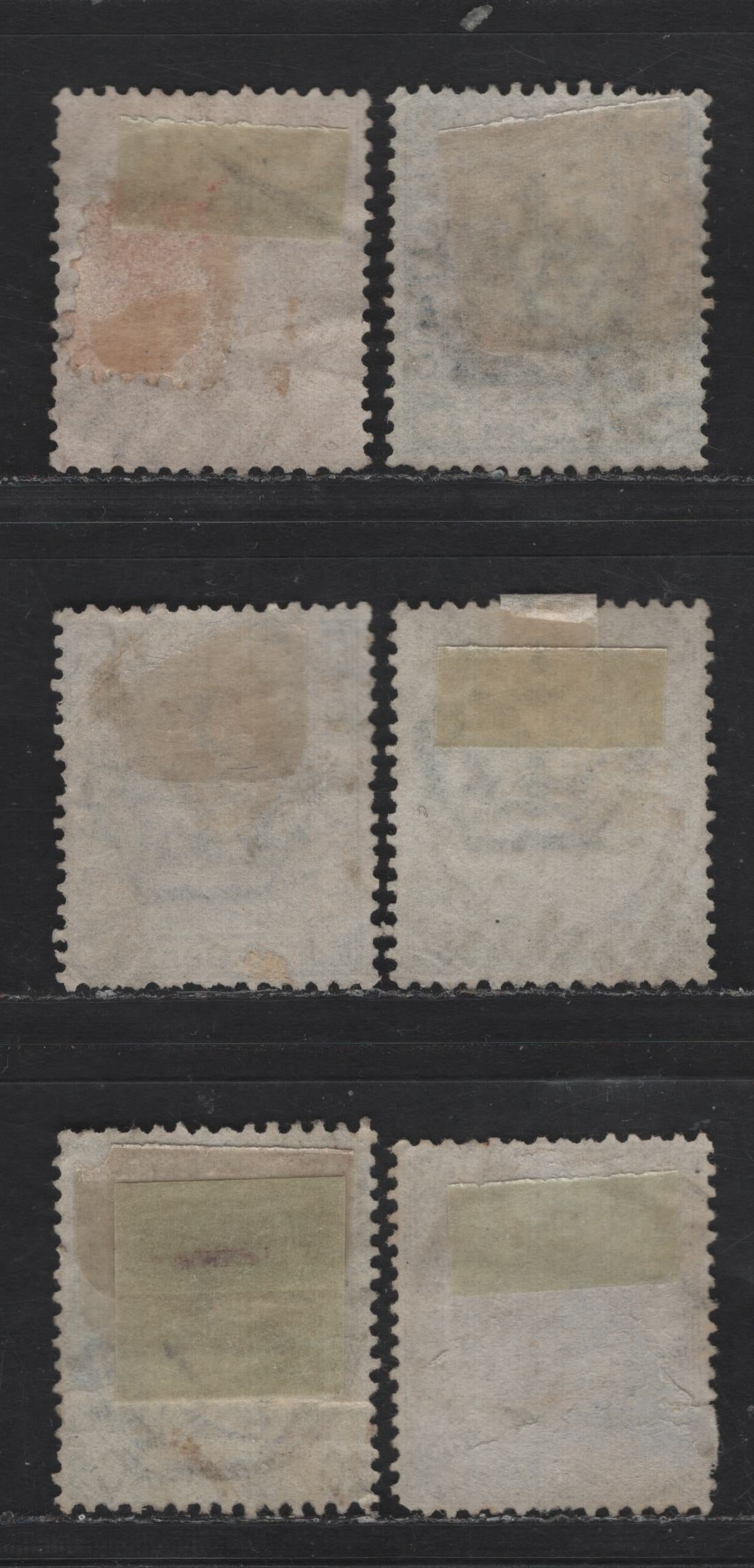 Lot 167 Italy SC#30, 34, 34b, 35-a, 36 30c - 20c Brown - Orange Victor Emmanuel II, 1863-1877 Victor Emmanuel II Sidefaces Issue, 6 Fine Used Singles