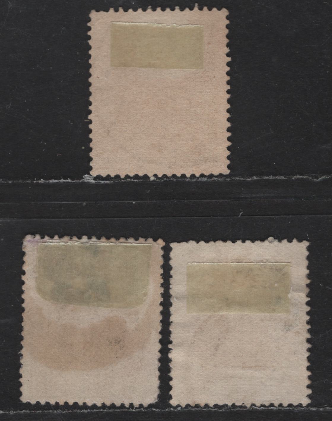 Lot 20 Belgium SC#35a, 36-37 40c - 25c Rose Lilac - Olive Bistre Leopold I, 1869-1878 Leopold I Sidefaces Issue, 3 Very Good/Fine Used Singles