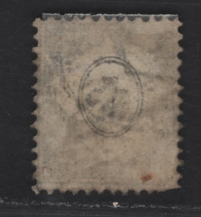 Lot 269 Switzerland SC#42 3c Black Seated Helvetia, 1862-1864 Seated Helvetia Issue, A Very Good Used Single, Scarce Postally Used, Clipped Perfs At Lower Left