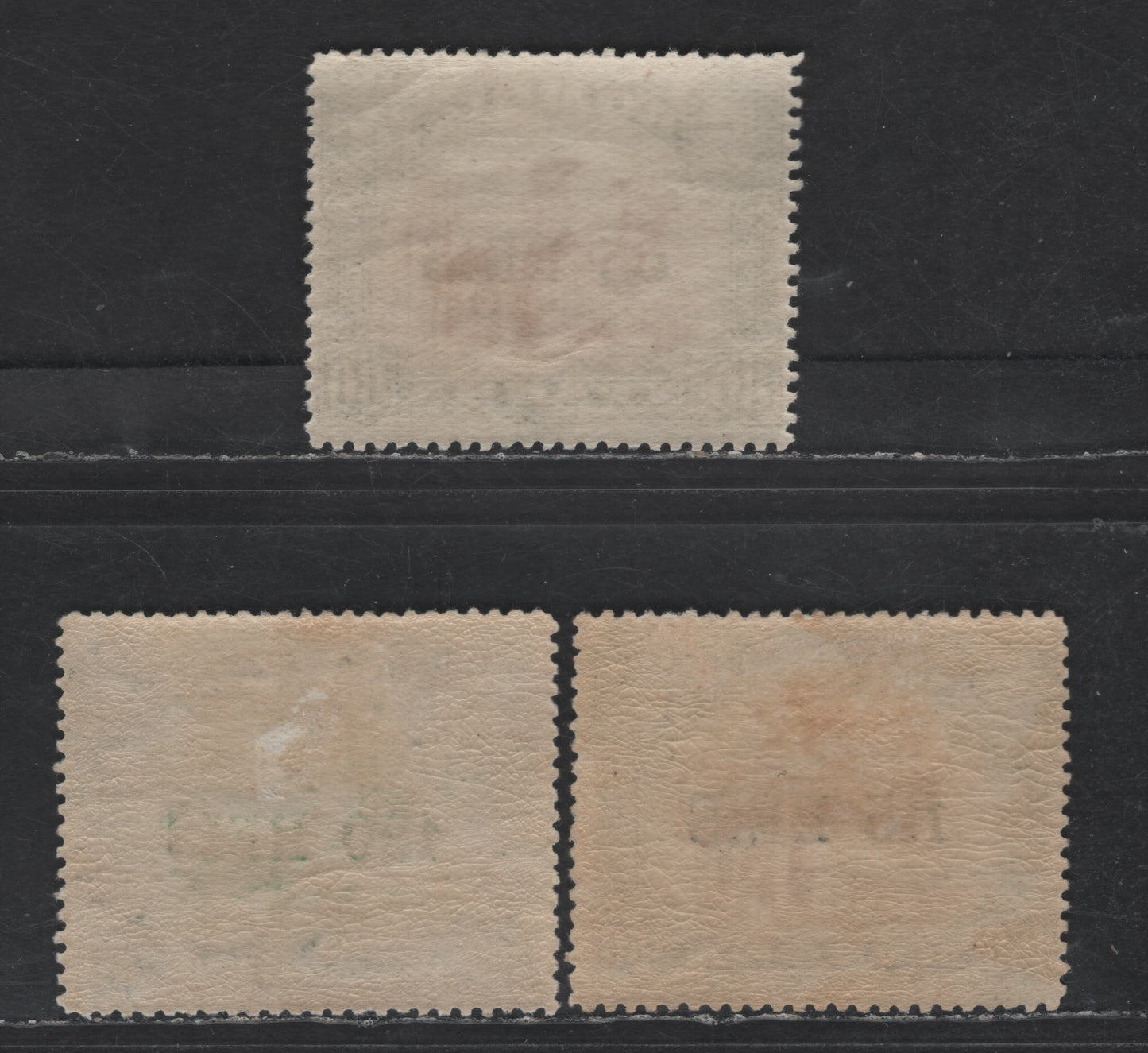 Nyassa SC#39-41 65r on 80r - 300r Black & Lilac - Black & Yellow Green Camel, 1903 Surcharged Issue, 3 VFOG Singles, Perf 14