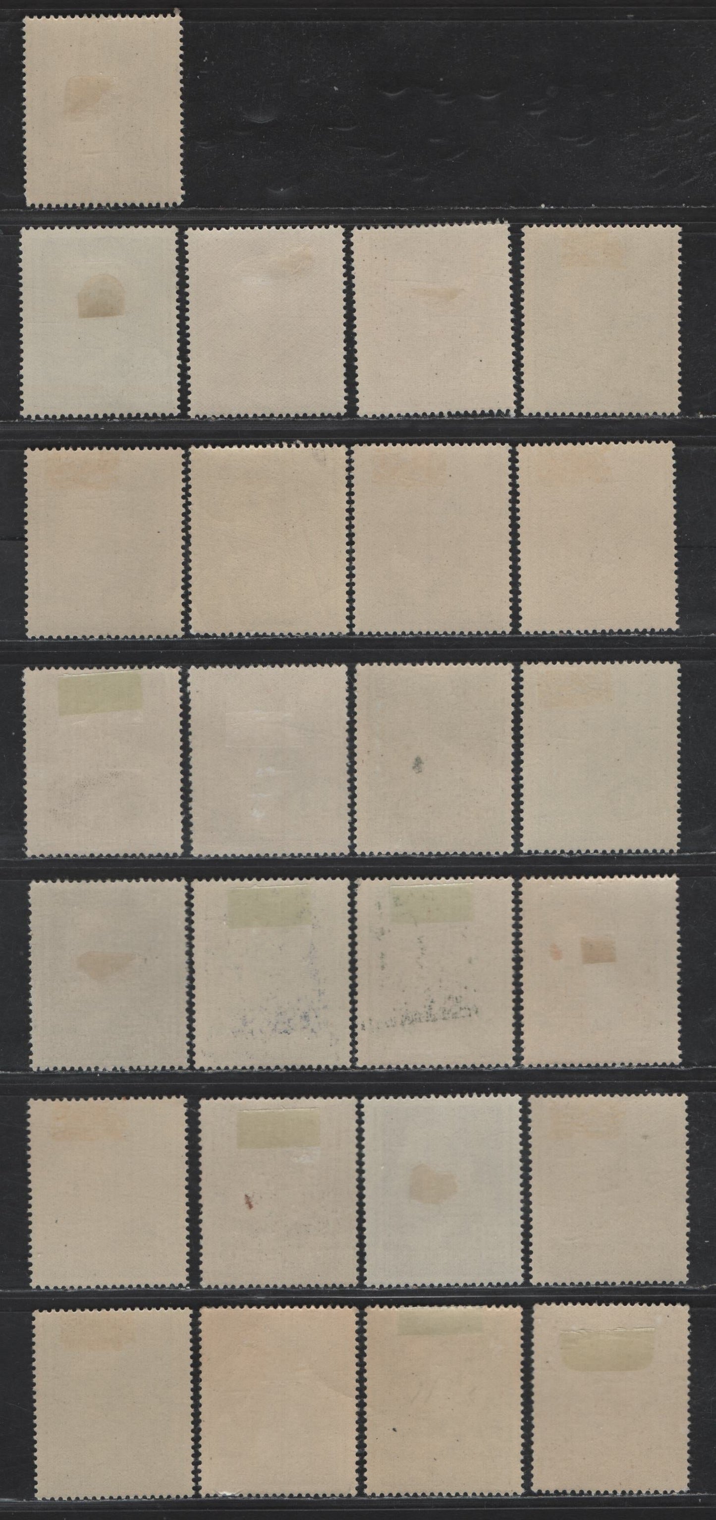 Lot 143 Poland - German Occupation SC#N76-N79, N81-N90 2g - 80g Gray Black - Dark Violet Hitler, 1941-1943 Photogravure Hitler Head Issue, 25 F/VFOG Singles, Shade & Portrait Varieties, Some Show More Contrast Than Others