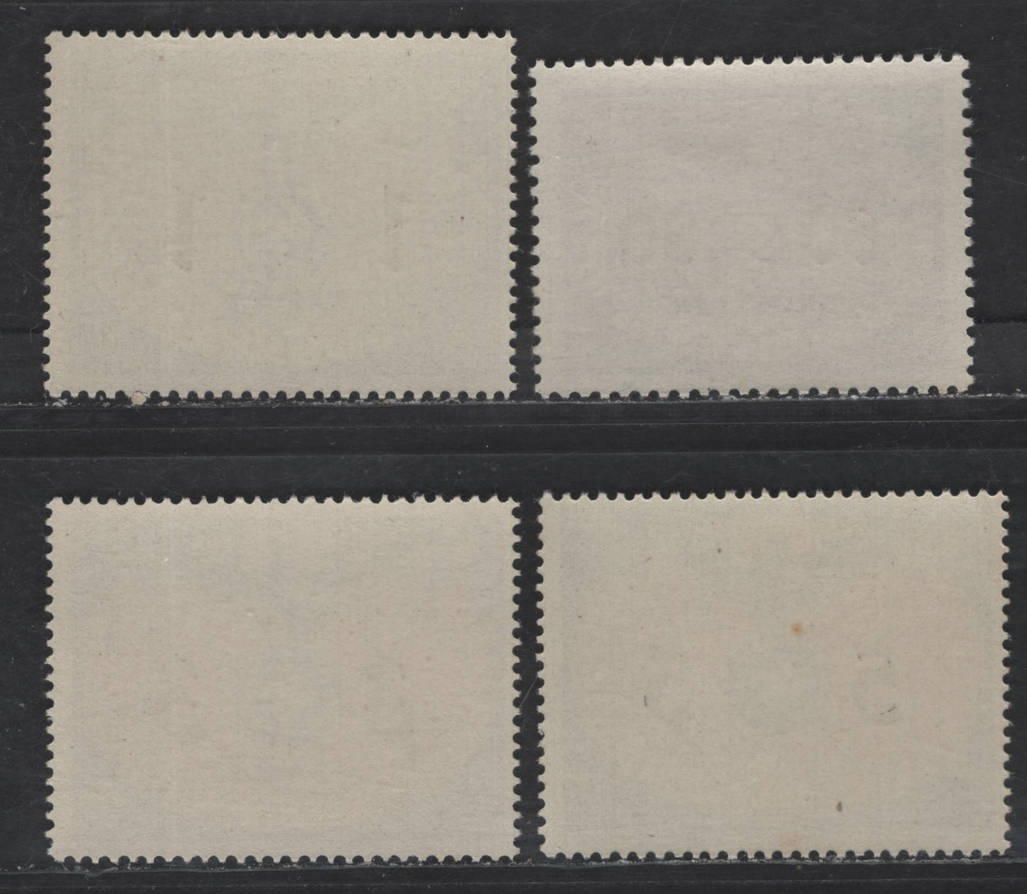 Lot 154 Poland - German Occupation SC#NO12-NO15 80g - 5z Rose Violet - Gray Black & Orange Brown Eagle & Swastika, 1940 Eagle & Swastika Official Issue, 4 F/VFNH Singles