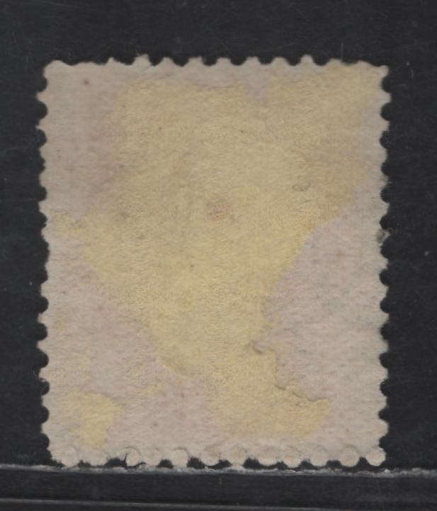 Lot 313 Canada #37iiivar 3c Dull Orange Red Queen Victoria, 1870-1893 Small Queen Issue, A Fine Used Single, Early Montreal Printing, Paper EM-A, Jumbo Margins, Perf 11.75x12, 6 Ring Target Cancel, Position Dot