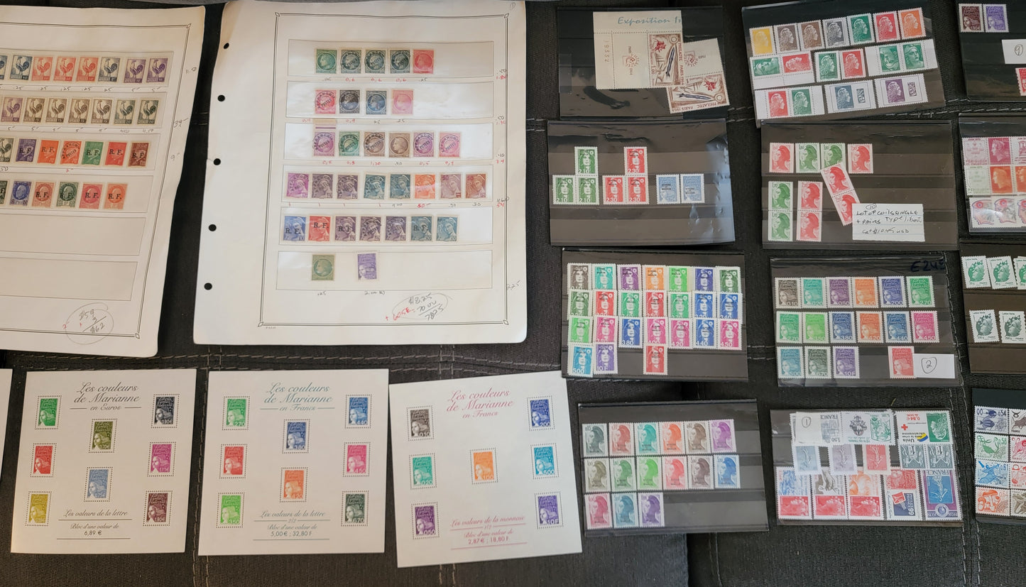 Comprehensive & Specialized Collection of VFNH French Definitives From 1940's to 2010's