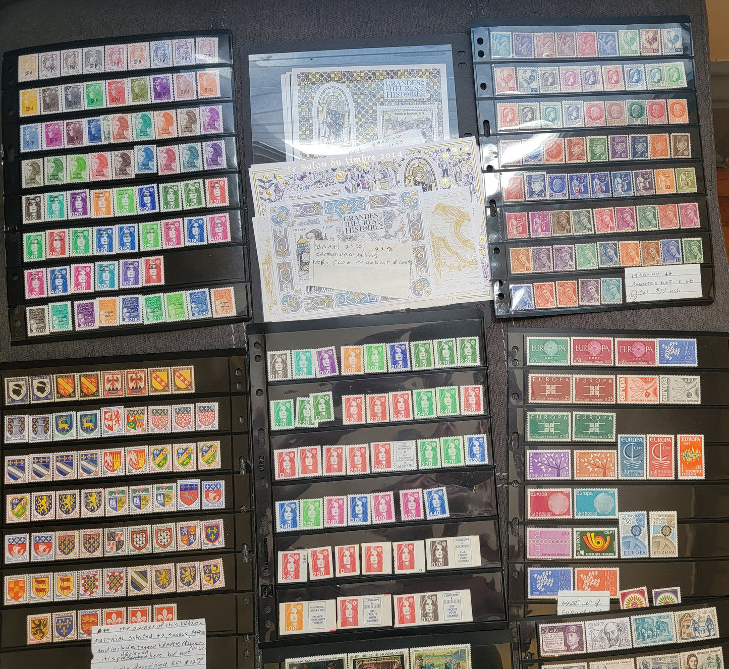 Comprehensive & Specialized Collection of VFNH French Definitives From 1940's to 2010's