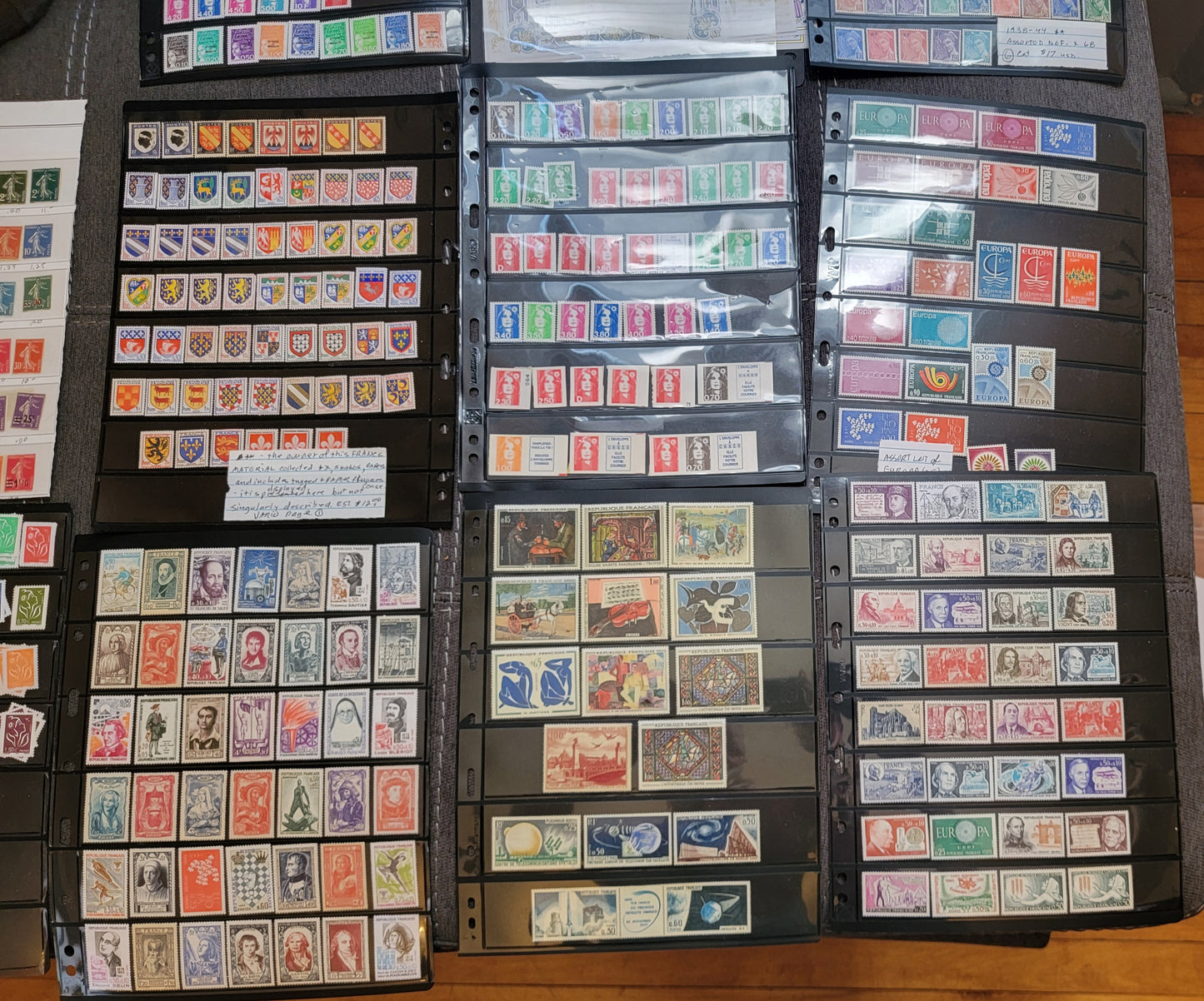 Comprehensive & Specialized Collection of VFNH French Definitives From 1940's to 2010's