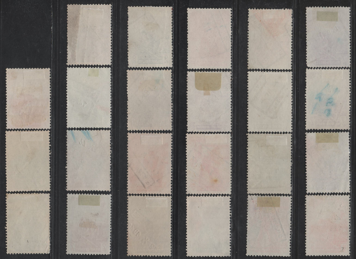 Lot 210 Belgium #Q267/Q290 30c Chestnut - 50fr Bright Blue, 1945-1946 Parcel Post Issue, 23 F & VF Used Singles With Shade Varieties