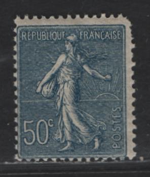 Lot 252 France #144 50c Dull Blue, 1903-1908 Sowers Definitive Issue, A VGNH Single