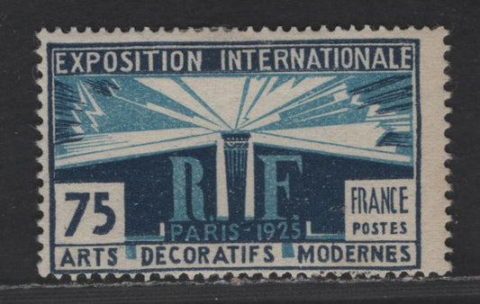 Lot 263 France #225 75c Dark Blue & Light Blue,1924-1925 International Exhibition Of Decorative Modern Art, A FOG Single